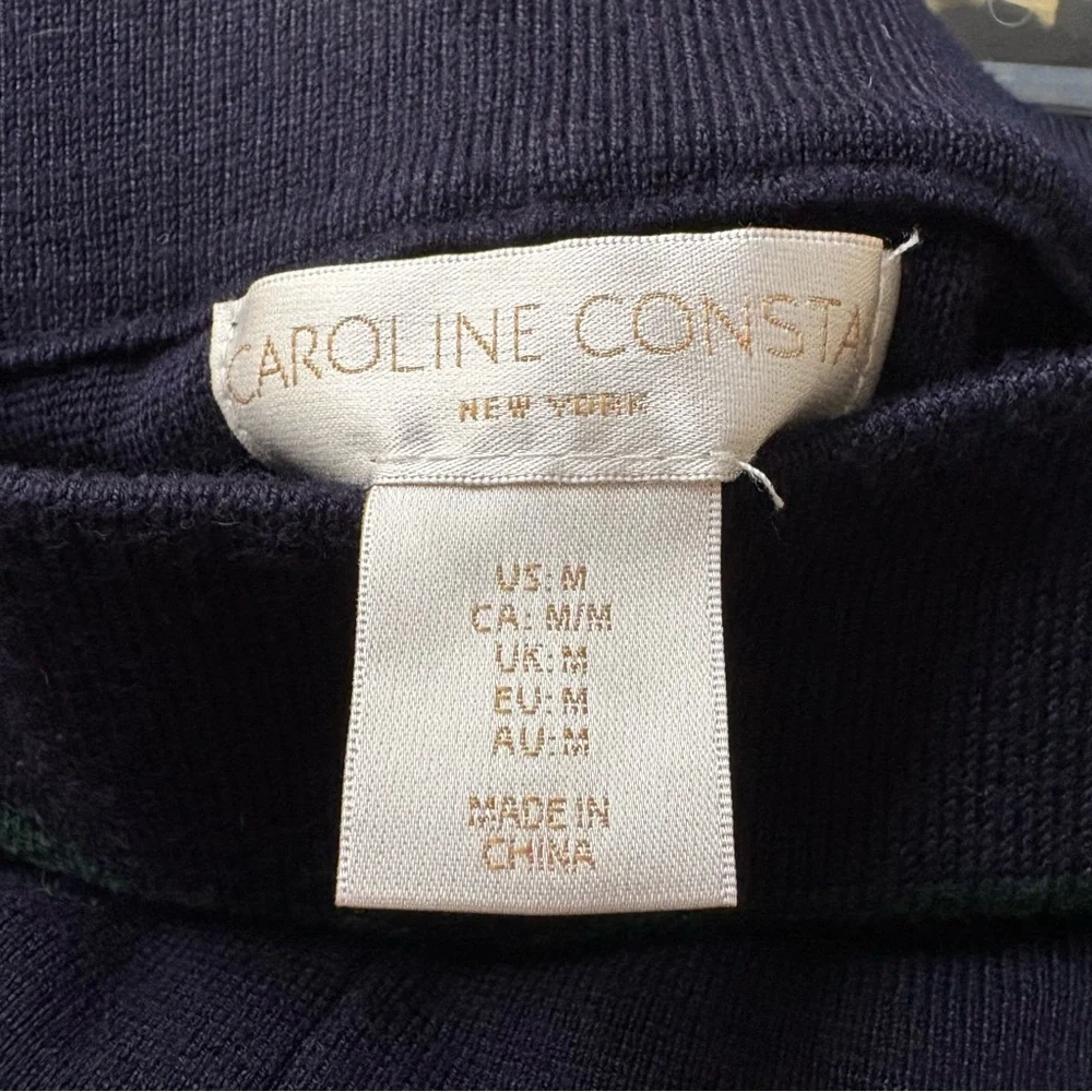 Caroline Constas Navy Pants with Striped Detail - Picture 6 of 6